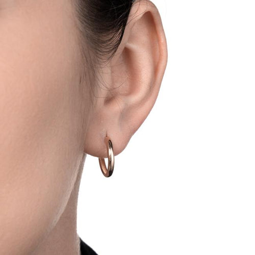 Cercei din aur roz Orbital Glamour Earrings