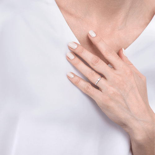 Inel cu diamante Radiant Peak Ring