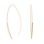 Cercei din aur galben Long Charms Earrings