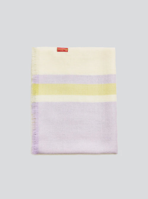 Eșarfa Lumalay Kuna multicolor lila/crem