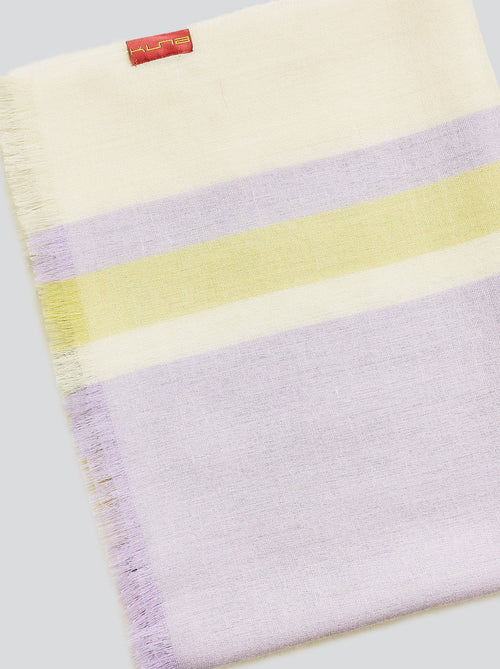 Lumalay Kuna multicolor lilac/cream scarf