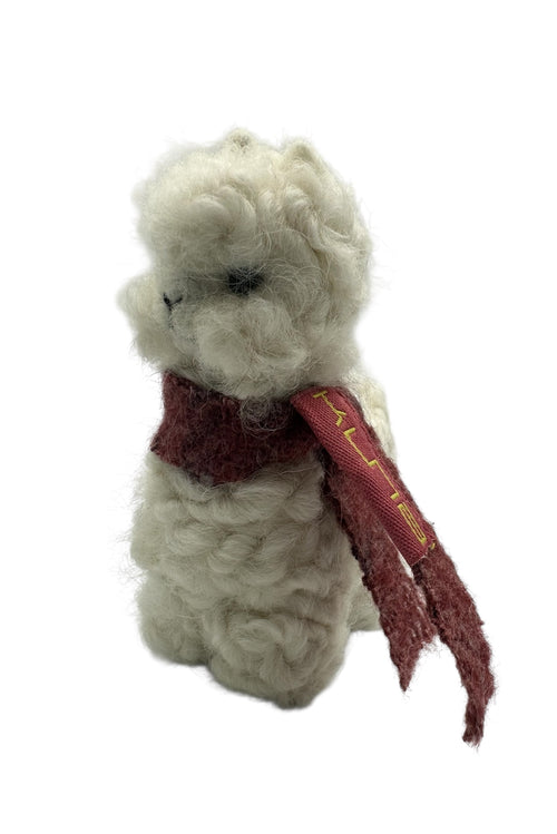 Quoni pequena alb, fular grena