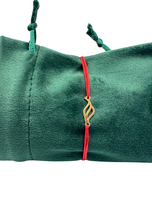 Brățară cu șnur roșu Flame