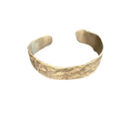 Rock Silver Cuff