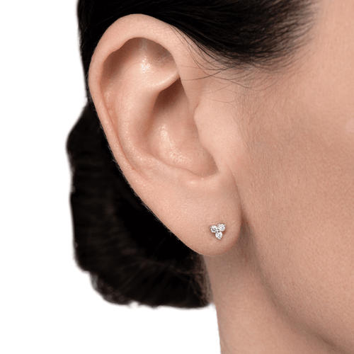 Cercei cu diamante Triangle Essence Earrings