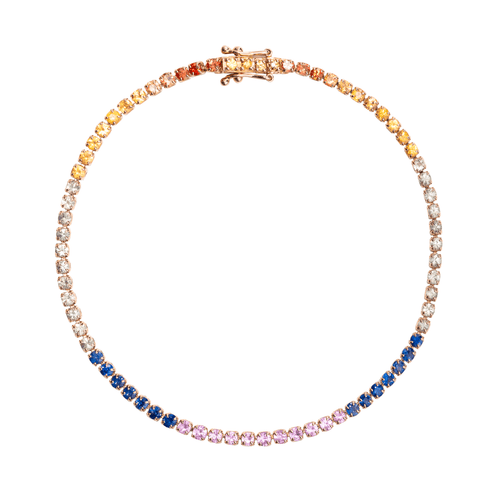 Brățară tennis cu safire multicolore Starlight Splendor Bracelet