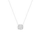 Lănțișor cu pandantiv din aur alb cu diamante Regal Radiance Necklace