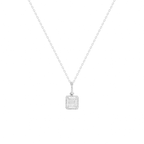 Lănțișor cu pandantiv din aur alb cu diamante Divine Light Necklace