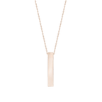 Lănțișor cu pandantiv din aur galben Linear Elegance Necklace