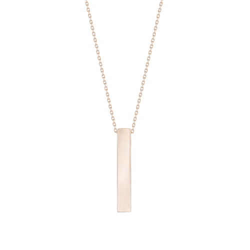 Lănțișor cu pandantiv din aur galben Linear Elegance Necklace