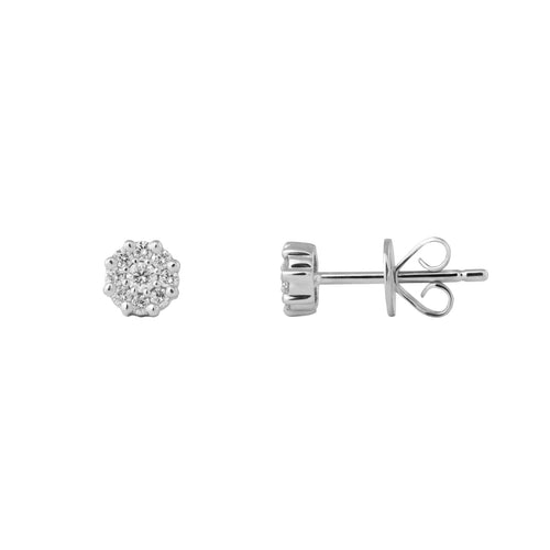 Cercei cu diamante Tiny Flower Earrings