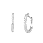 Cercei cu diamante Diamond Litlle Princess Hoops