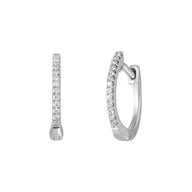 Cercei cu diamante Diamond Princess Hoops