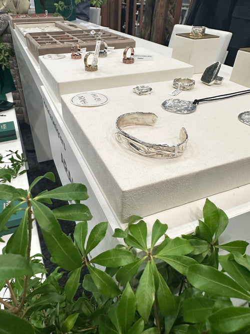 Urban Flow Sculptural Silver Cuff