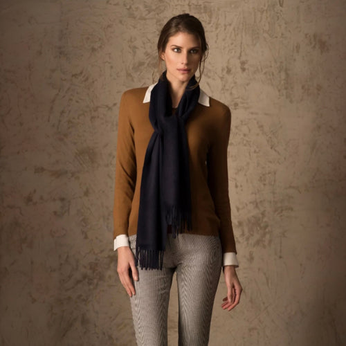 Eșarfă Jamas Royal Alpaca Negru