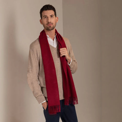 Eșarfă Jamas Royal Alpaca Grena