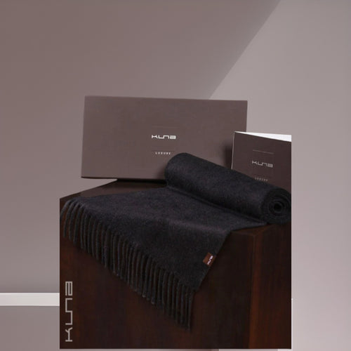 Eșarfă Jamas Royal Alpaca Antracit